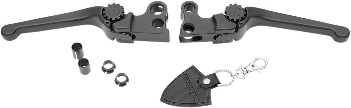 Psr Anthem Adjustable Lever Set for Harley Models - Black Harley Davidson