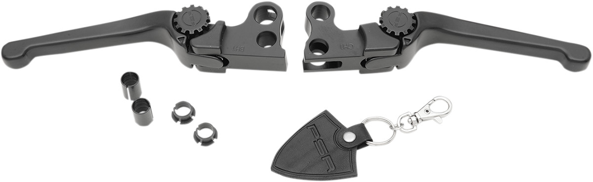 Psr Anthem Adjustable Lever Set for Harley Models - Black Harley Davidson