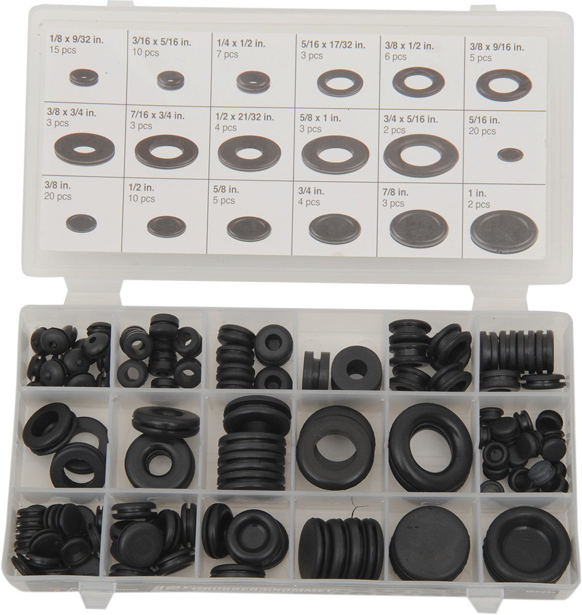 PERFORMANCE TOOL Rubber Grommet and Plug Assortment