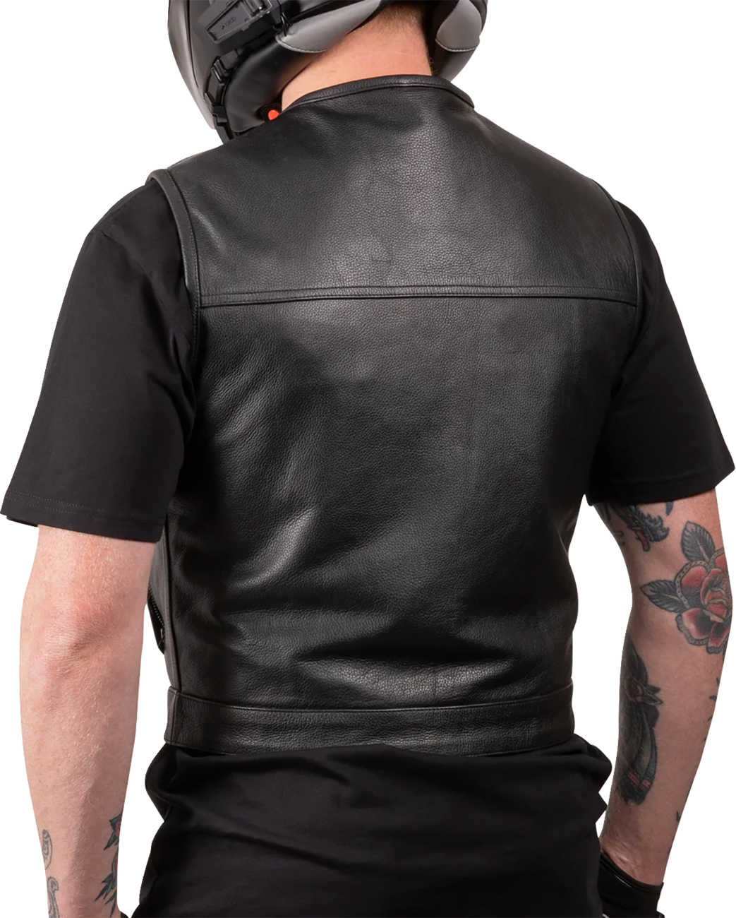Thrashin supply co. Encinal Leather Shorty Riding Vest