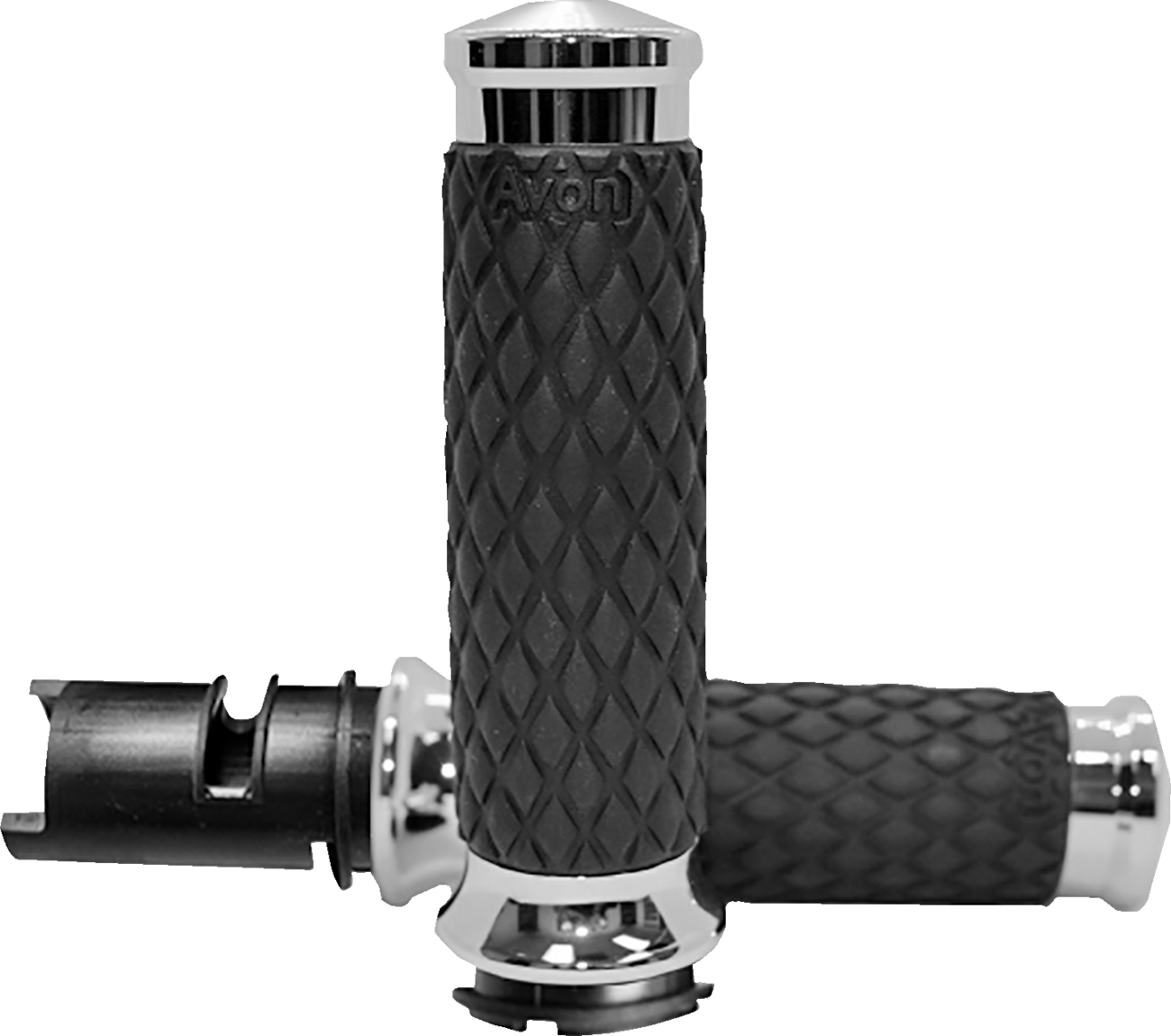 Avon grips Diamond Contour Grips - Chrome - TBW Harley Davidson