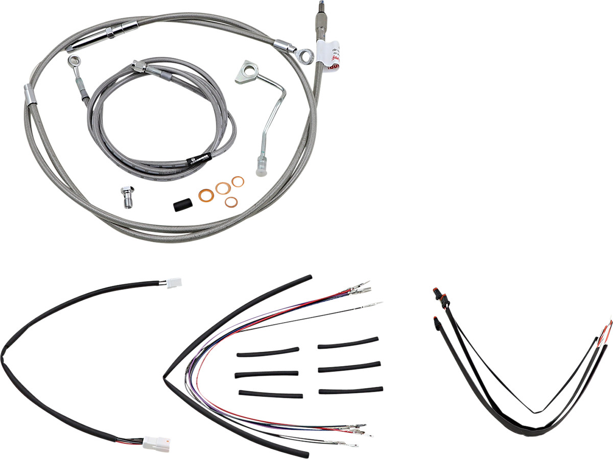 Burly Handlebar Cable Installation Kit For Harley Road King w/ ABS 2014-2016