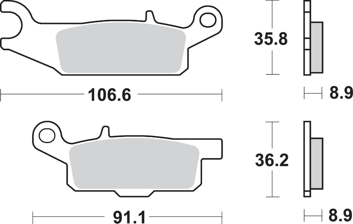 SI Offroad Sintered Brake Pads
