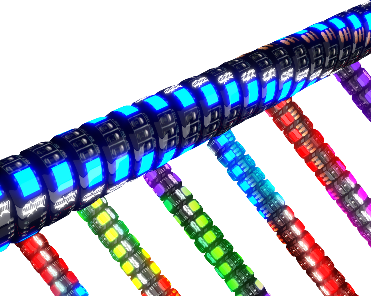 Whipitlightrods 3' Whip Light Rod - Bluetooth® - RGB