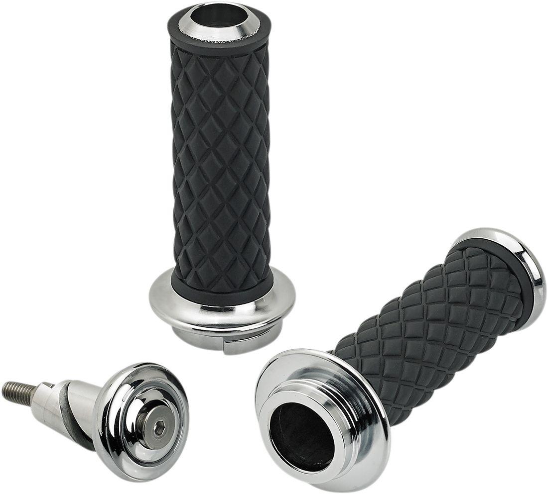 Biltwell Alumicore Grips For Harley With Throttle By Wire
