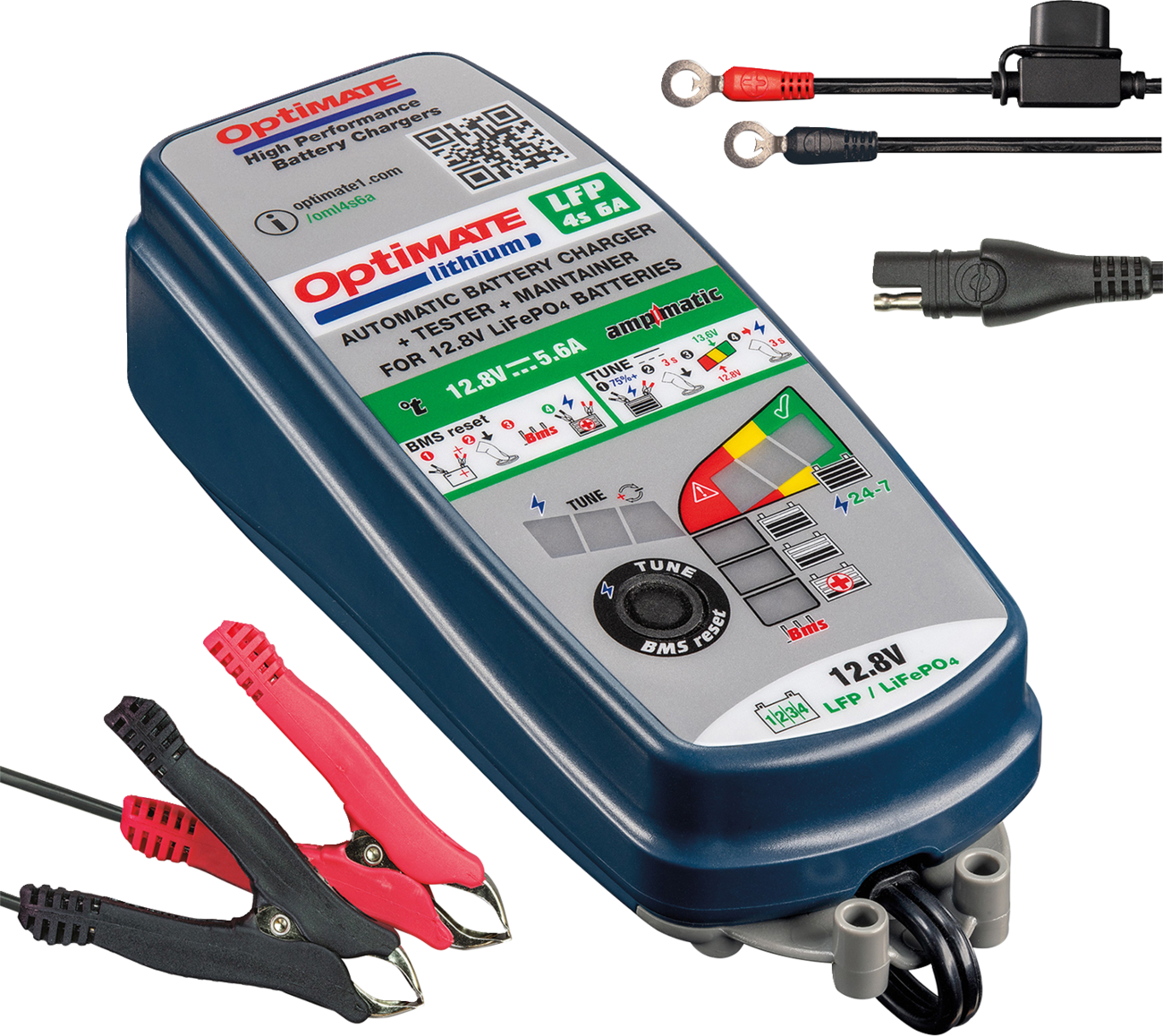 Tecmate Optimate™ Lithium LFP 4S 6A Battery Charger