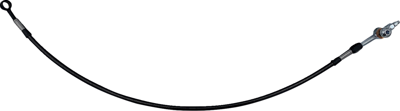 Fat baggers inc. Hydraulic Brake/Clutch Line Extension - 30" Electra/Street Glide - Black Harley Davidson