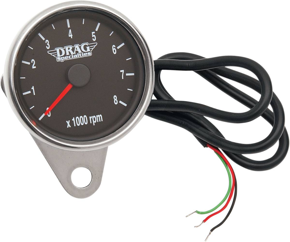 Drag Specialties 2.4" Mini Electronic 8000 RPM Tachometer