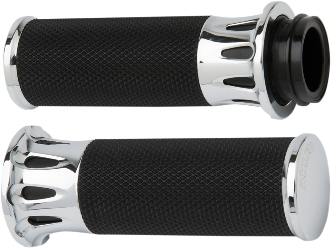 Arlen Ness Fusion Deep Cut Grips For Harley With Throttle By Wire