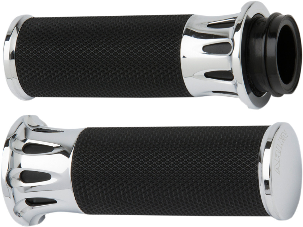 Arlen Ness Fusion Deep Cut Grips For Harley With Throttle By Wire