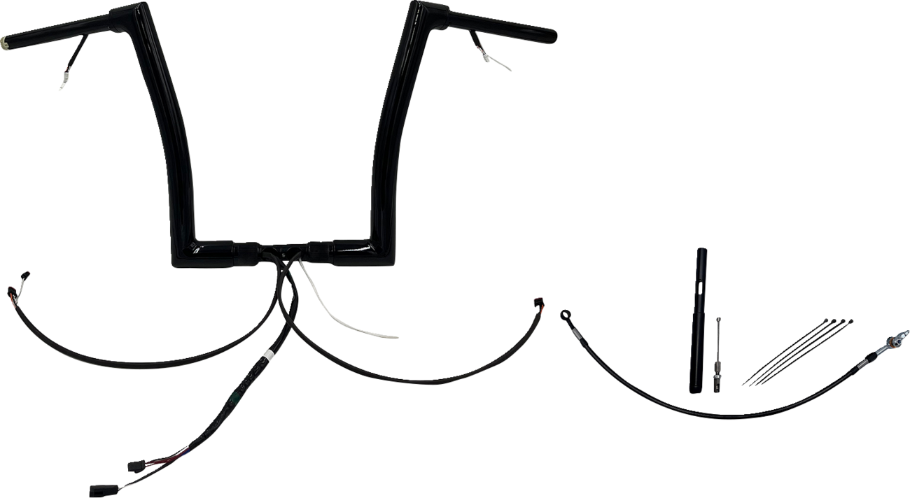 FAT BAGGERS INC. EZ Install Wired 1-1/2" Flat Top Handlebar Kit