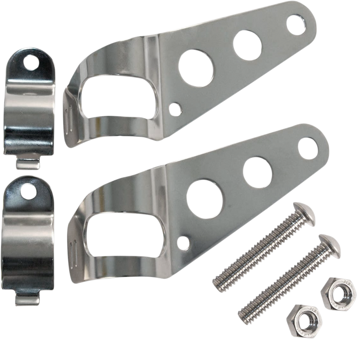 Emgo Headlight Mounts - Stainless Steel