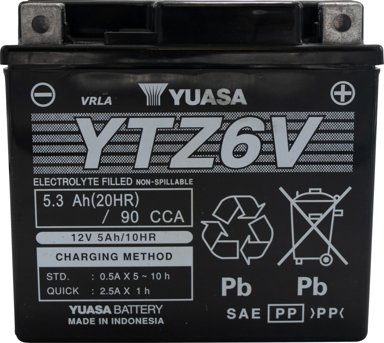 Yuasa Battery - YTZ6V 2022-2024 BMW CE 04 / 2020-2024 Kawasaki KLX300R