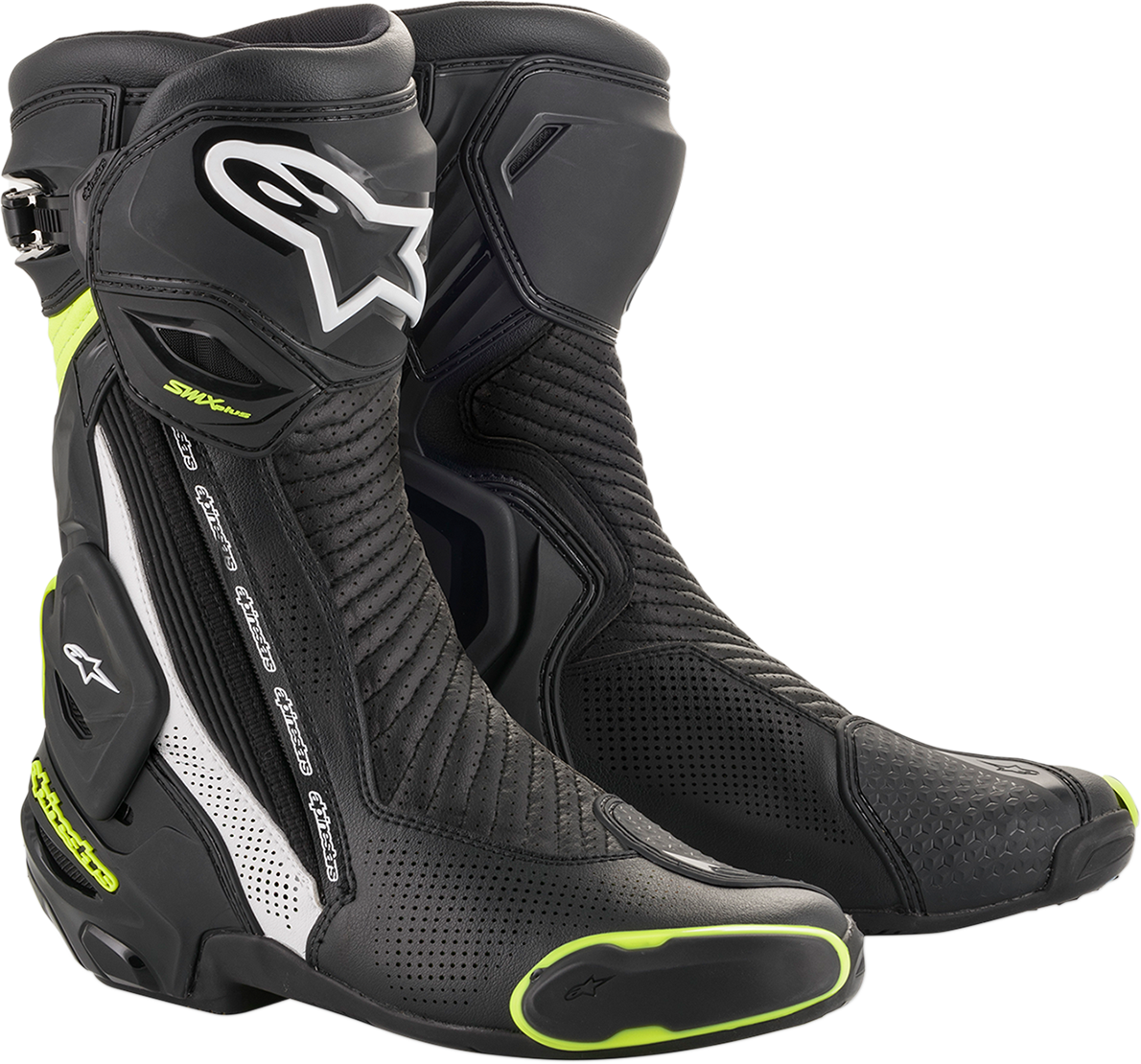 Alpinestars (2221119-125-47) Boot Smx+ Vnt Bk/Wt/Yl 47