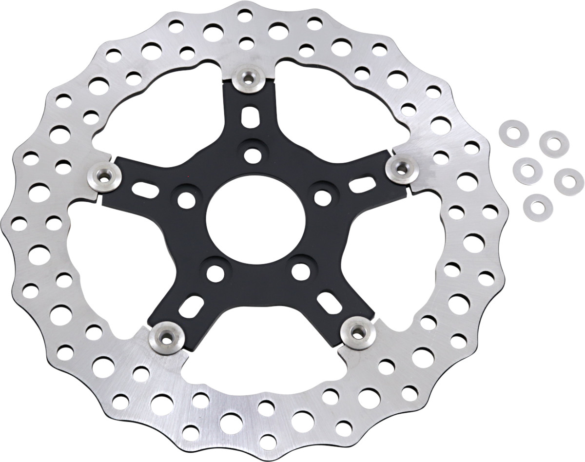 Arlen Ness 11.5" Jagged Front / Rear Rotor For Harley 2000-2026