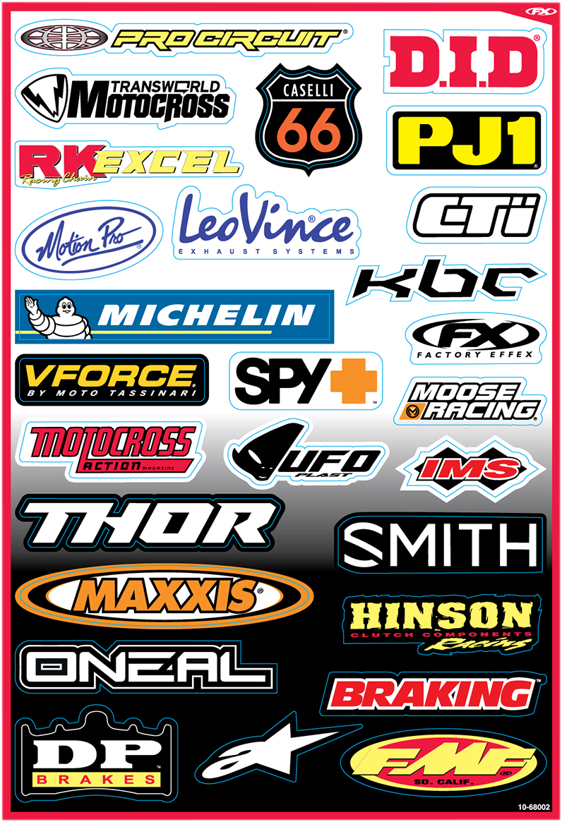 FACTORY EFFEX Sponsor Sticker Kit