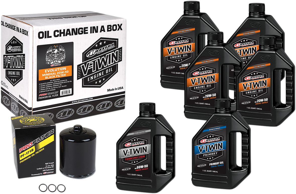 Maxima V-Twin Oil Change Kit