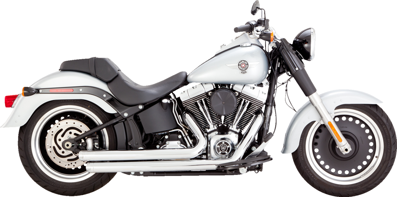 Vance & hines Big Shots Staggered Exhaust System - Chrome Harley Davidson