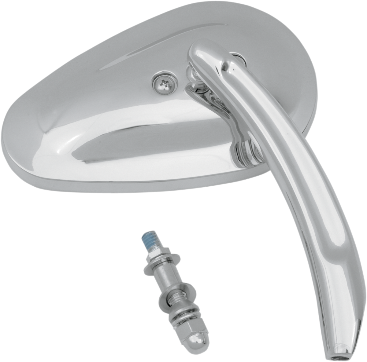 Drag specialties Mirror - Side View - Teardrop - Chrome - Right