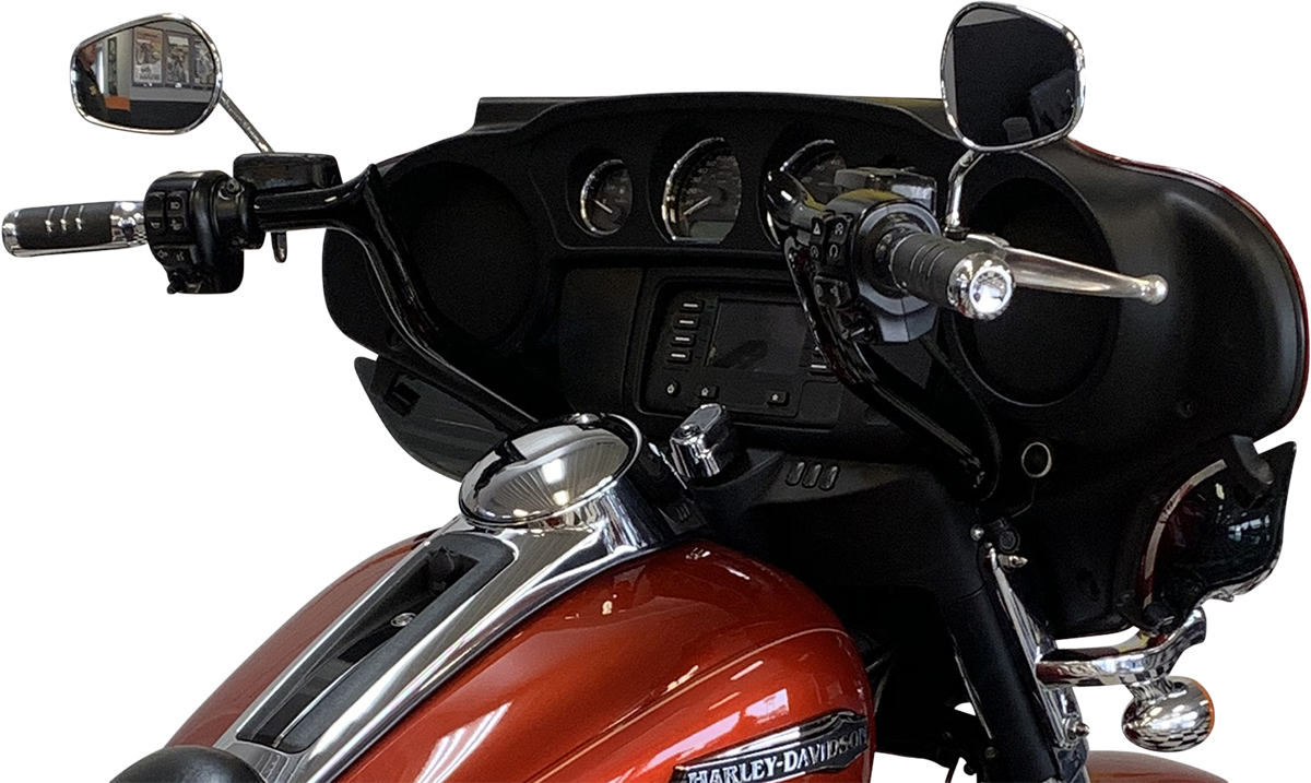 Fat Baggers Inc. 1 1/4" Reduced Reach Pointed Top Handlebar For Harley Touring 2008-2025