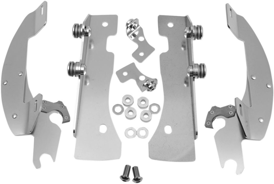 Memphis shades Batwing Trigger Lock Mounting Kit - XV 1600/1700 - Polished Yamaha