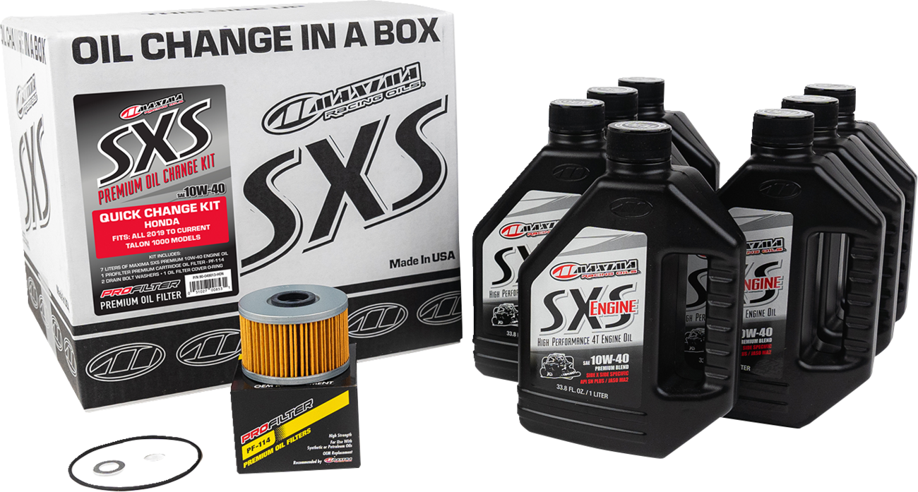 MAXIMA RACING OIL UTV Synthetic Quick Oil Change Kit