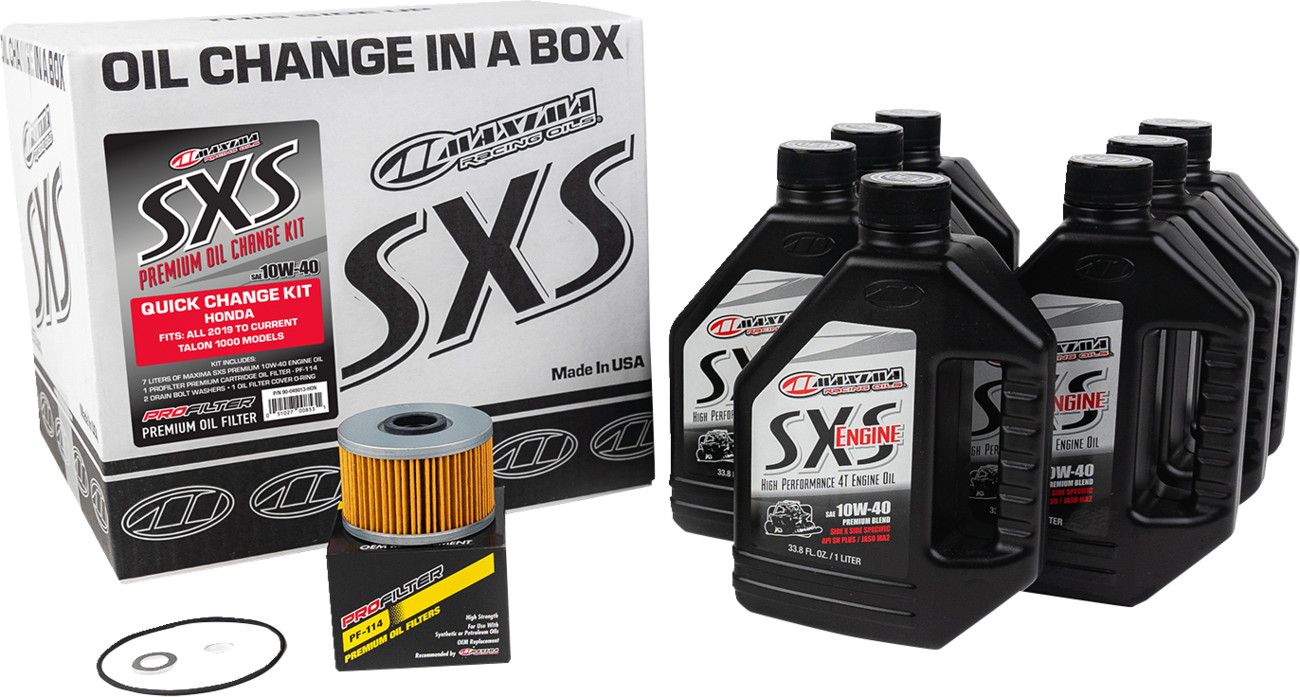 Maxima SxS Full Synthetic Quick Change Oil Kit Honda Talon 1000 2019-2024