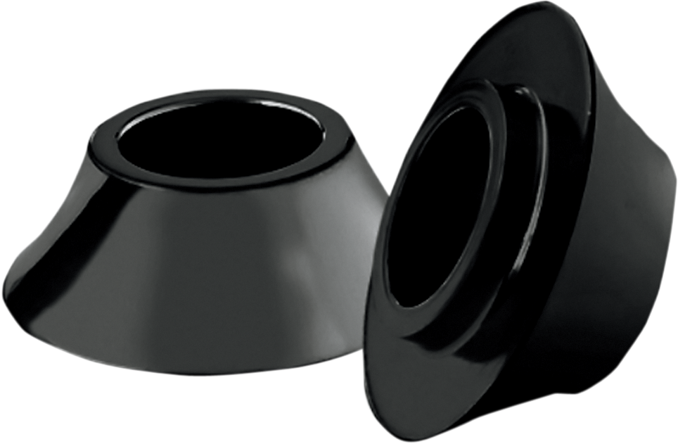 Rc components Spacers - Front/Axle - Tapered - Black - Pair - '00-'07 Touring Harley Davidson
