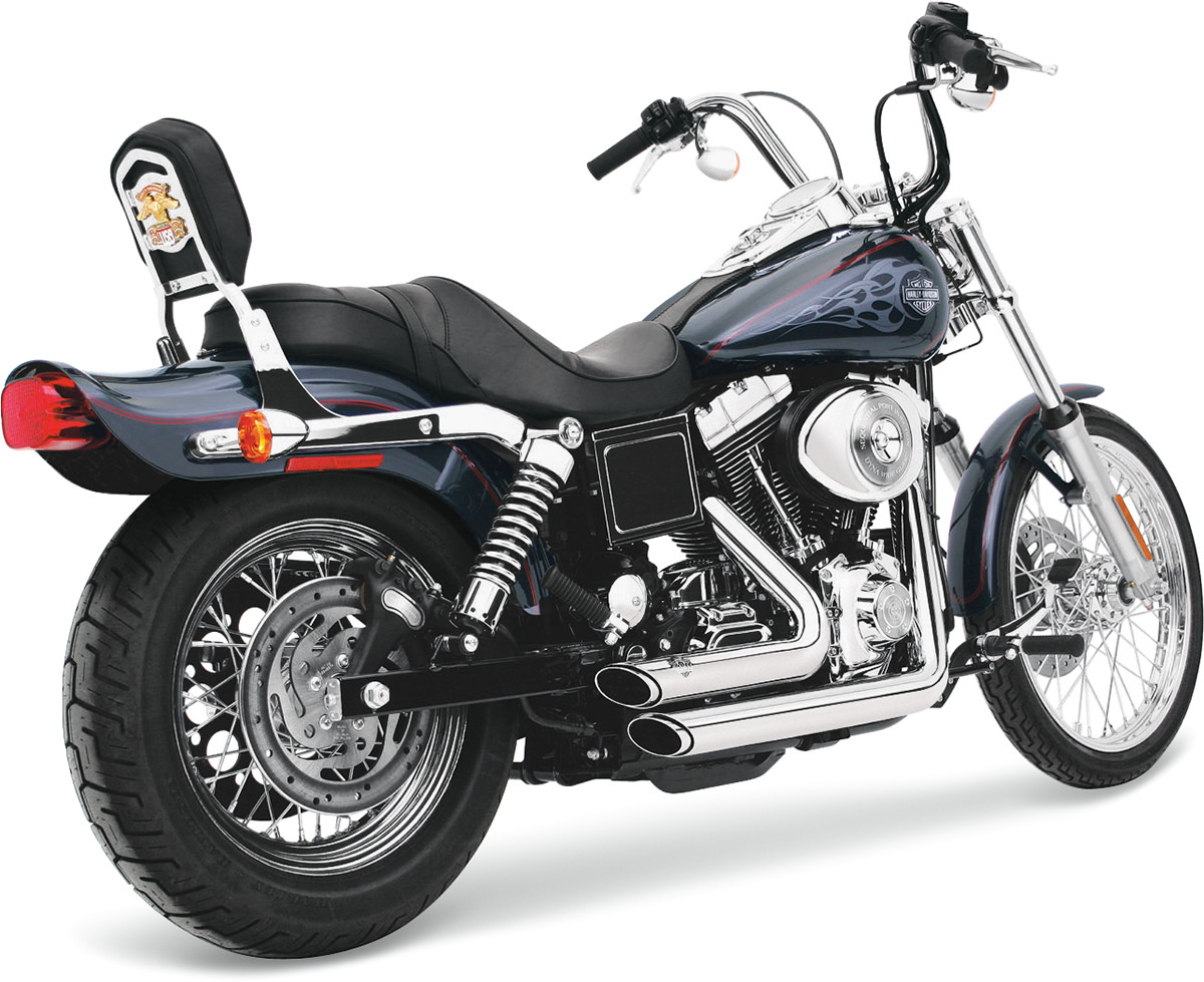 Vance & Hines Shortshots Staggered Exhaust For Harley Dyna 1991-2005