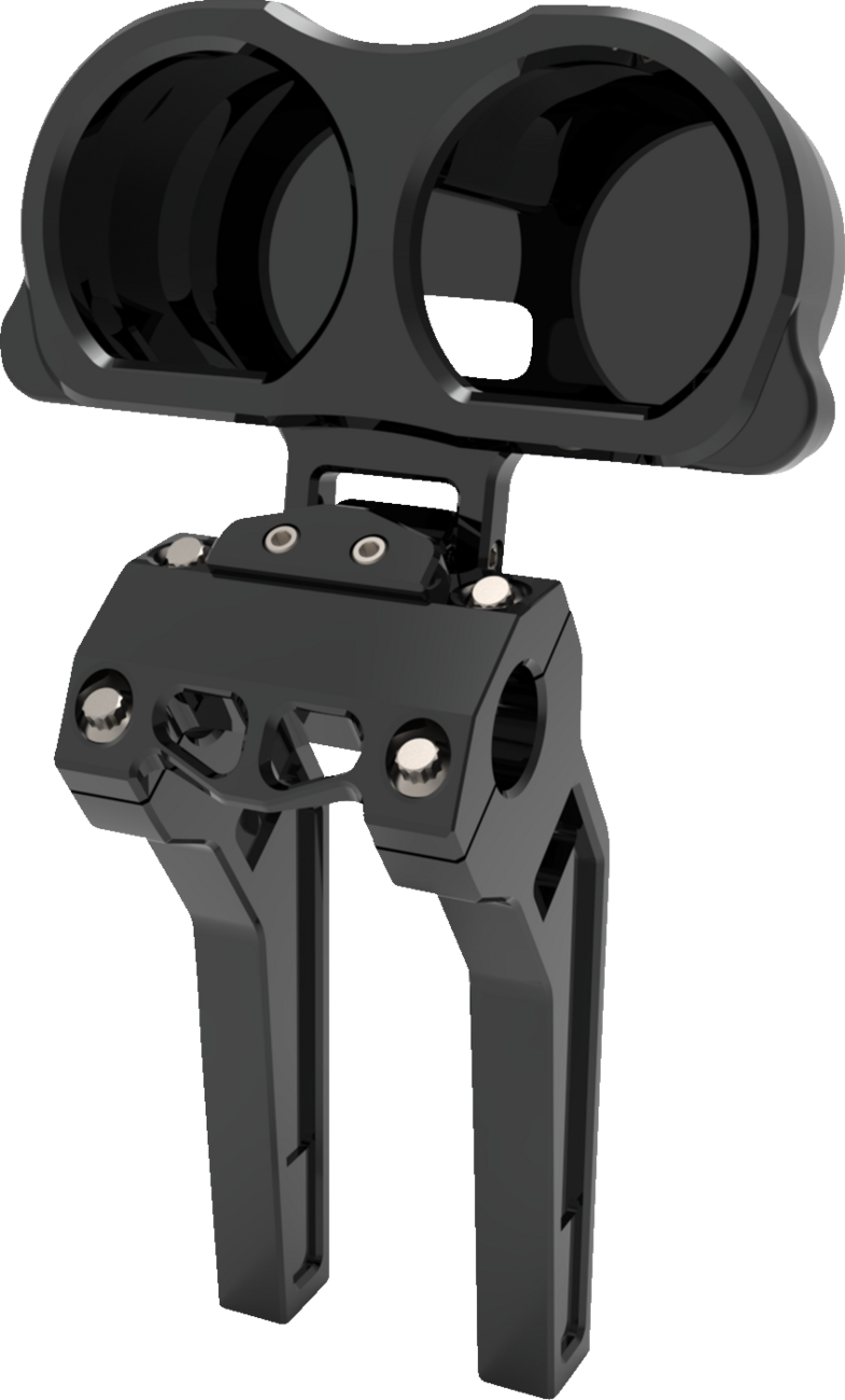 LA CHOPPERS Dual Gauge Mount For Performance Risers