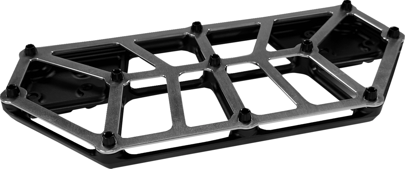 Kodlin usa NXL Floorboards - Black w/ Stainless Steel Harley Davidson