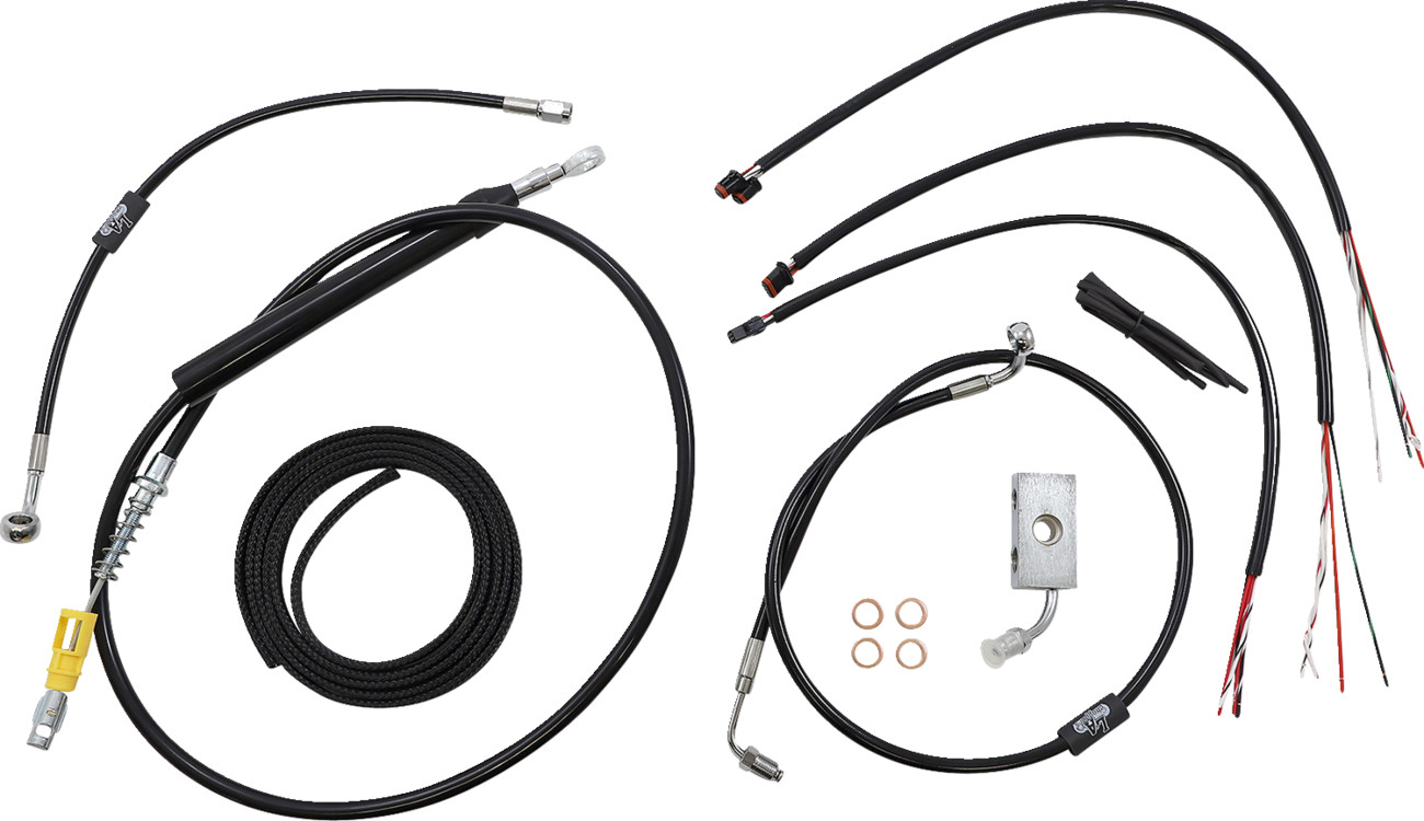LA Choppers Handlebar Cable Brake Line And Wire Kit For Harley Softail w/ABS 2018-2025