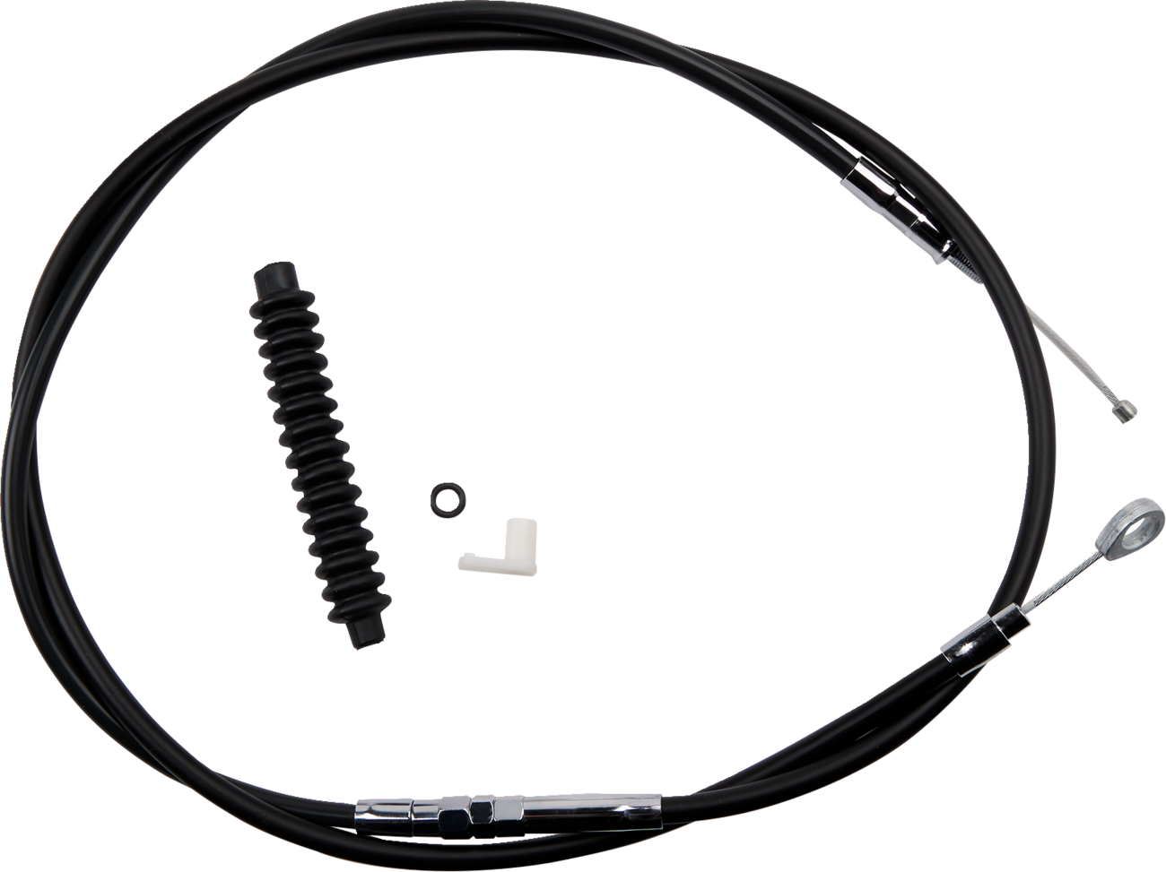 Drag Specialties High-Efficiency Black Vinyl Clutch Cable