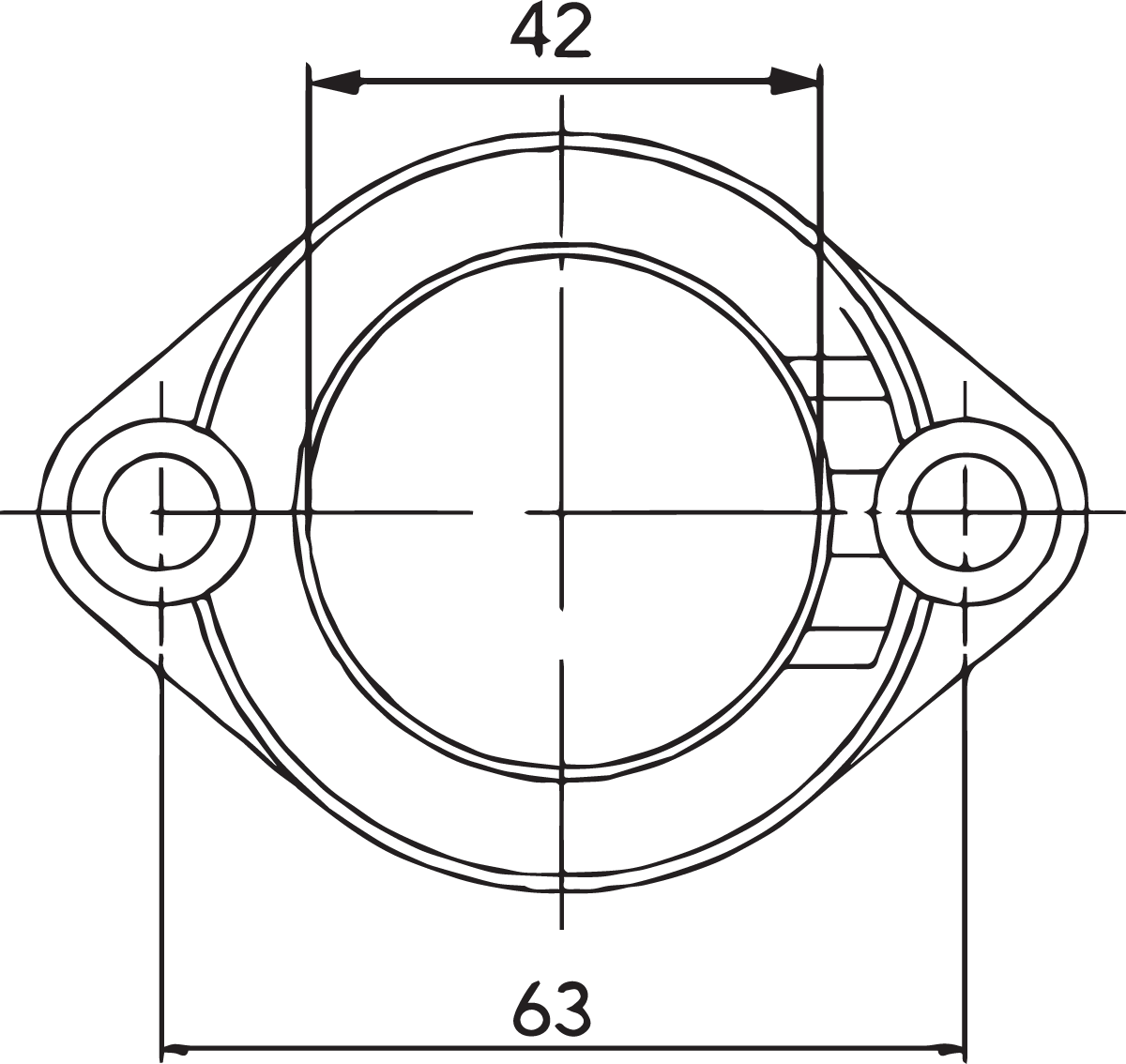 Carburetor Mounting Flange