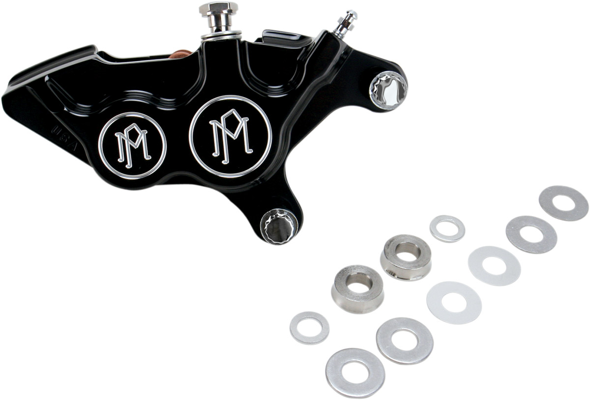 Performance machine (pm) 4-Piston Caliper - Front Right - Contrast Cut™ - 11.5" Harley Davidson