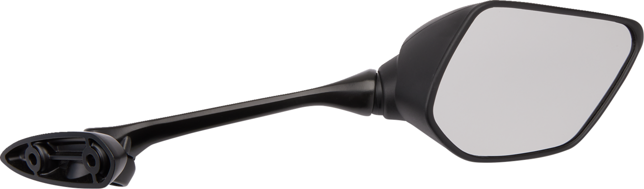 Emgo Mirror - Side View - Polygon - Black - Right 2015-2016 Yamaha YZF-R3