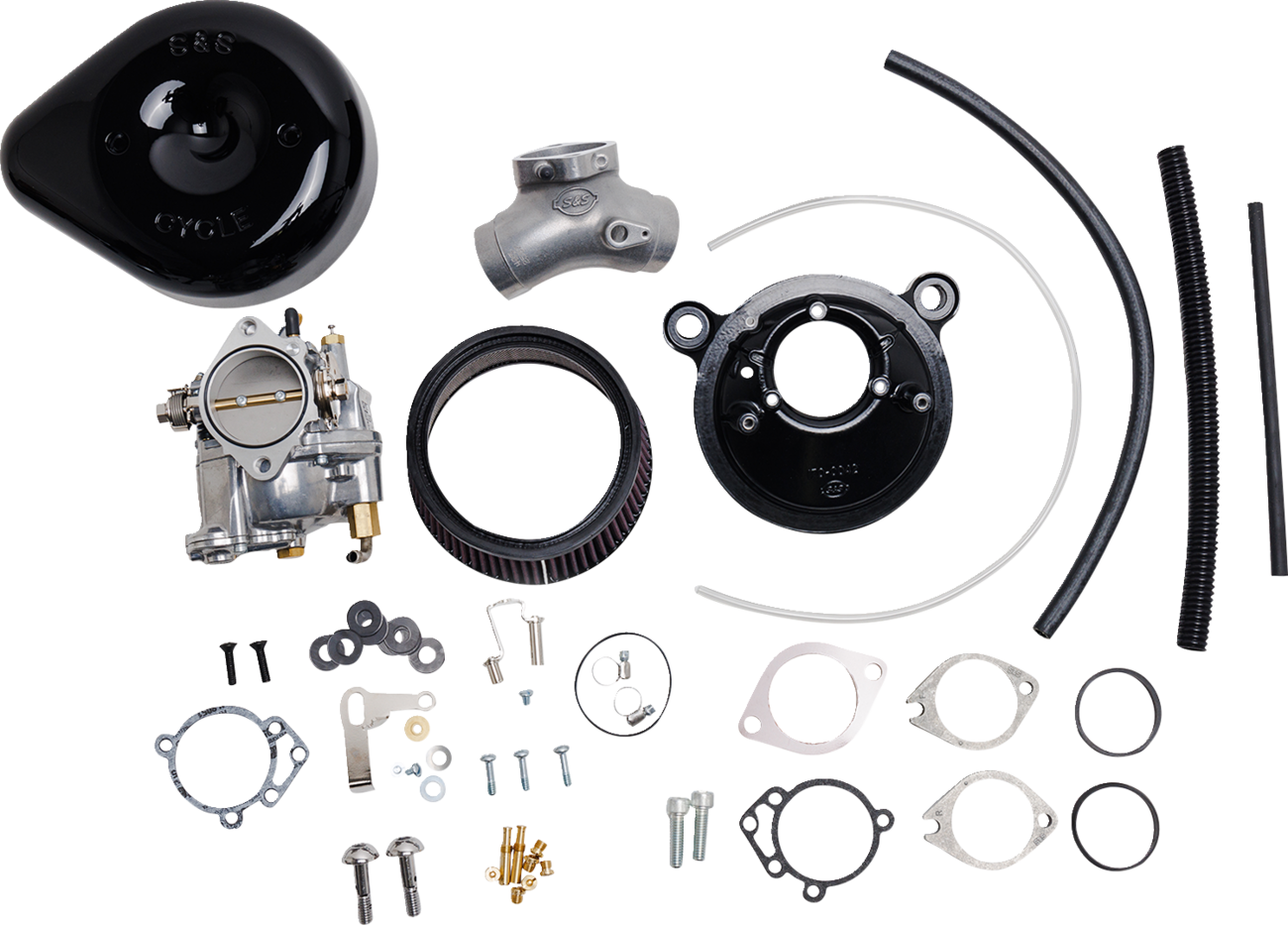 S&S CYCLE Super E Carburetor with Stealth Air Cleaner Kit