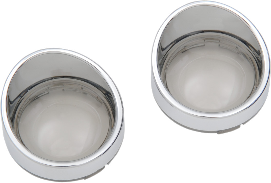 Drag Specialties Visor Style Deuce Turn Signal Lenses For Harley 2000-2018