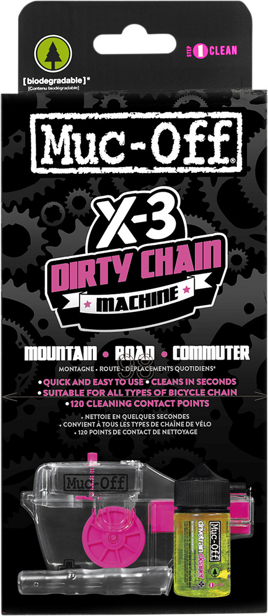 MUC-OFF USA X-3 Dirt Chain Machine with Drivetrain Cleaner