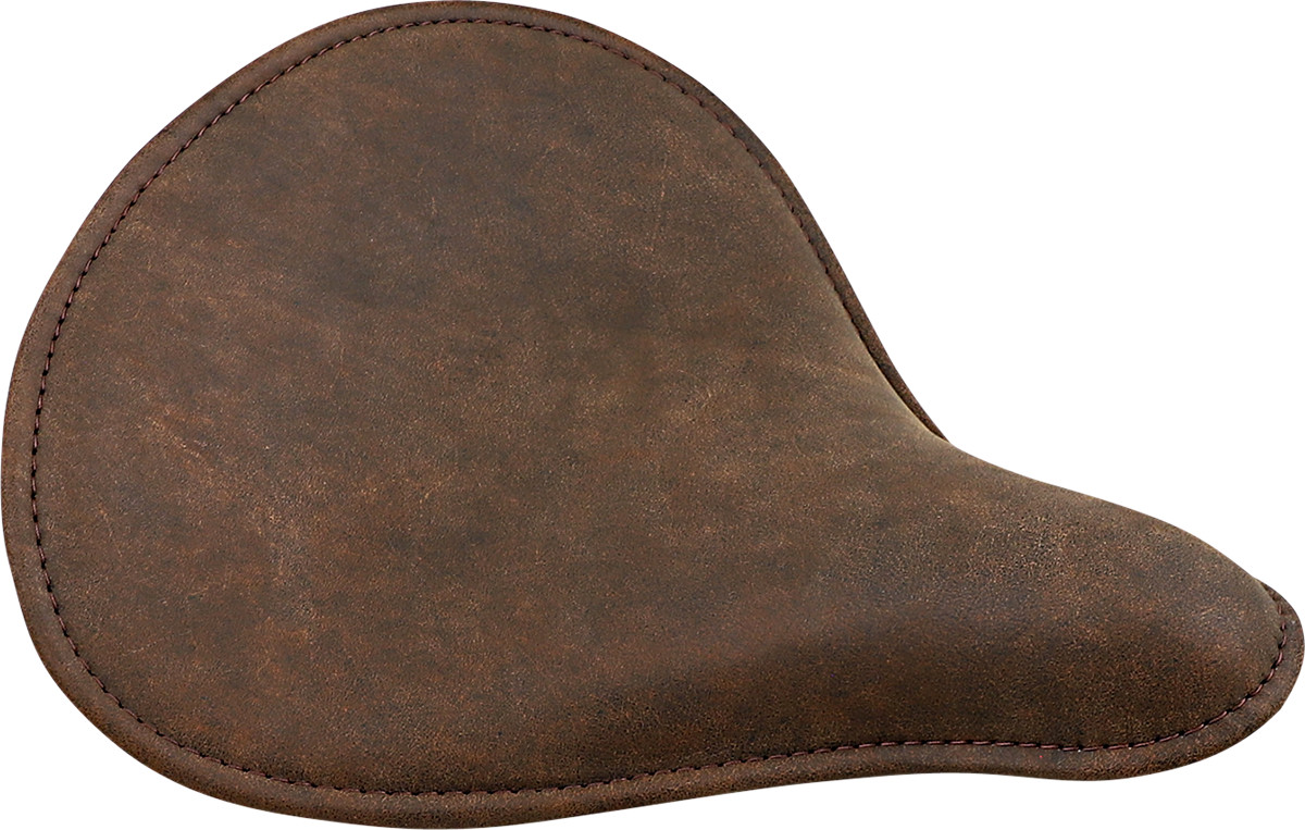 Drag specialties seats Spring Solo Seat - Large - Low-Profile - Brown w/ Perimeter Stitch