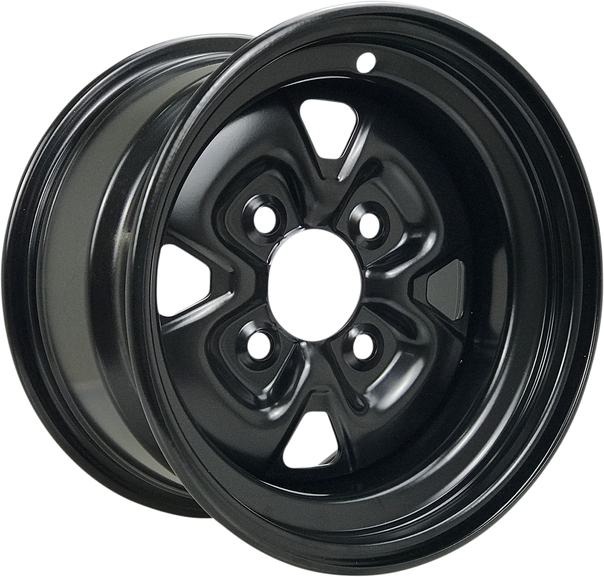 Moose offroad Steel Wheel - Black - 12x7 - 4/156 - 4+3