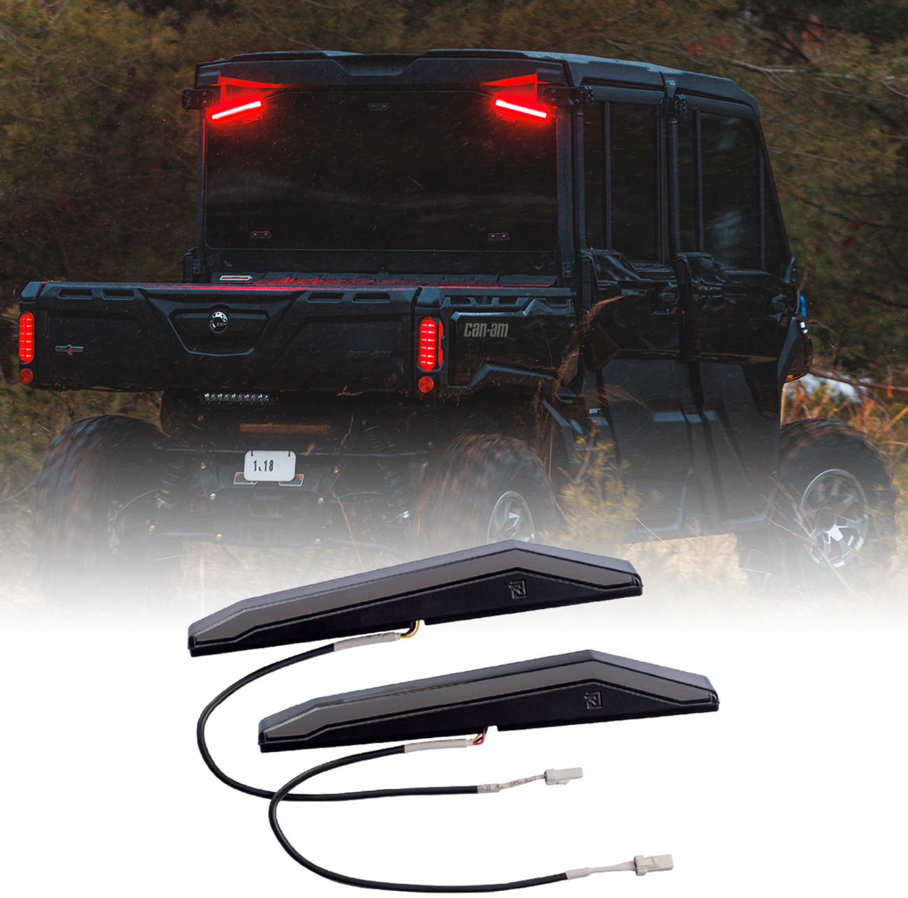 Ravek Running/Brake Light - Red - Defender Can-Am