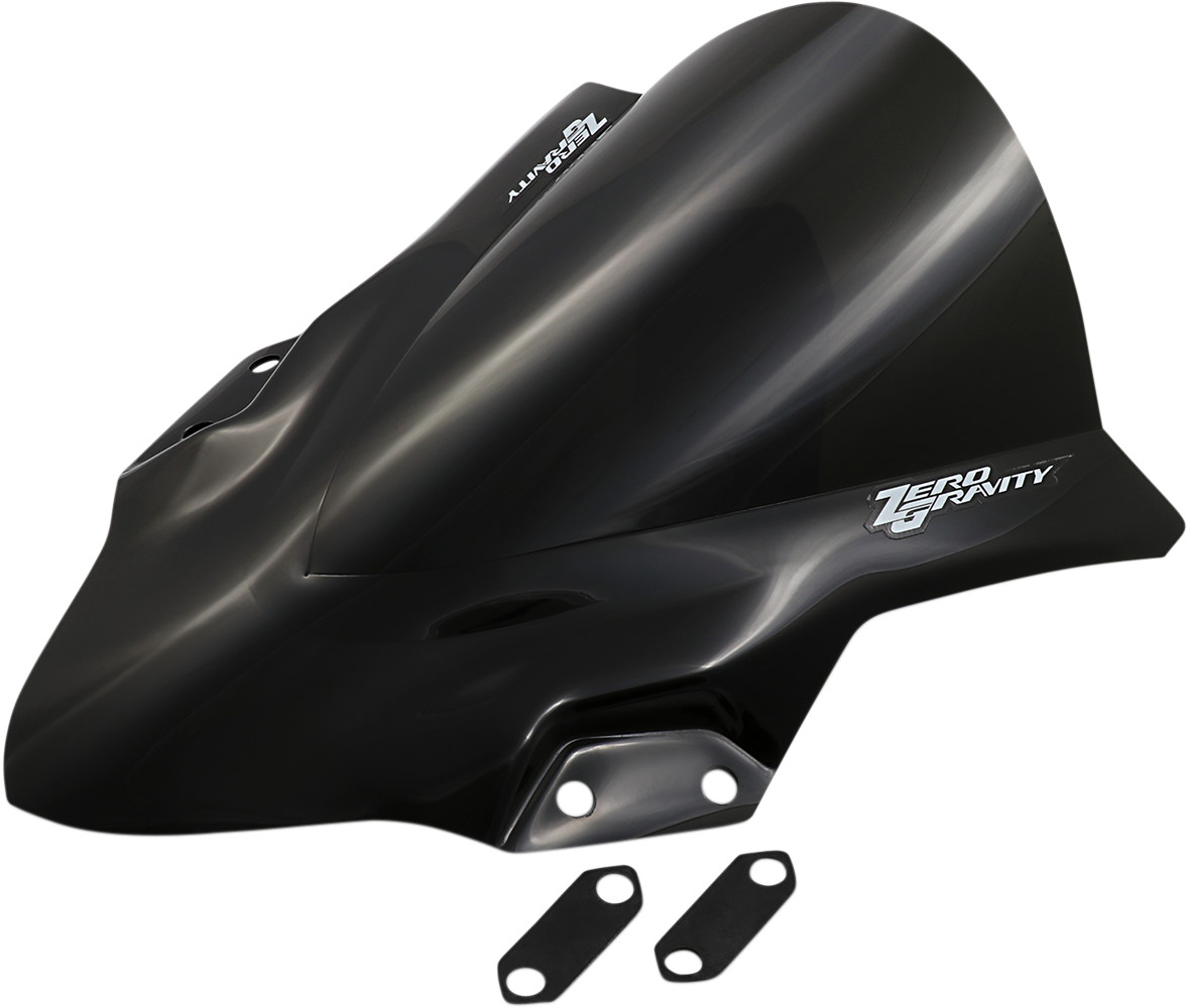 Zero gravity Double Bubble Windscreen - Dark Smoke - Ninja 400 2018-2023 Kawasaki EX400 Ninja 400