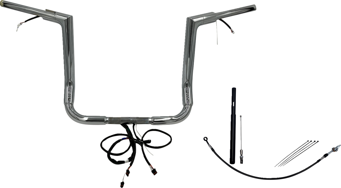 Fat Baggers Inc. 1 1/2" Wired Flat Top Handlebar Kit For Harley Touring 2021-2025