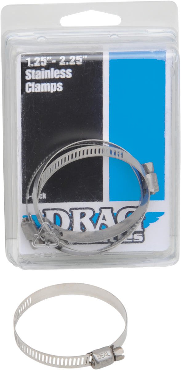Drag specialties Clamps - Stainless Steel - 1.25"-2.25"