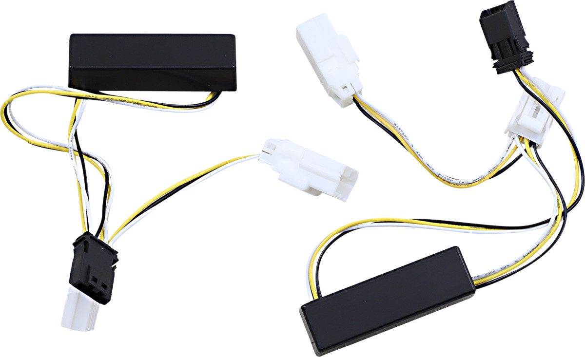 Custom Dynamics Micro Bullet LED Front Turn Signal Adapter For Harley Dyna 2012-2017