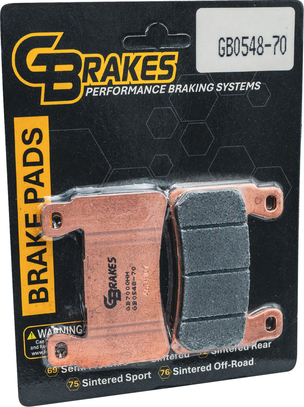 Gbrakes Brake Pad - Sintered - Front Harley Davidson/Honda/Kawasaki