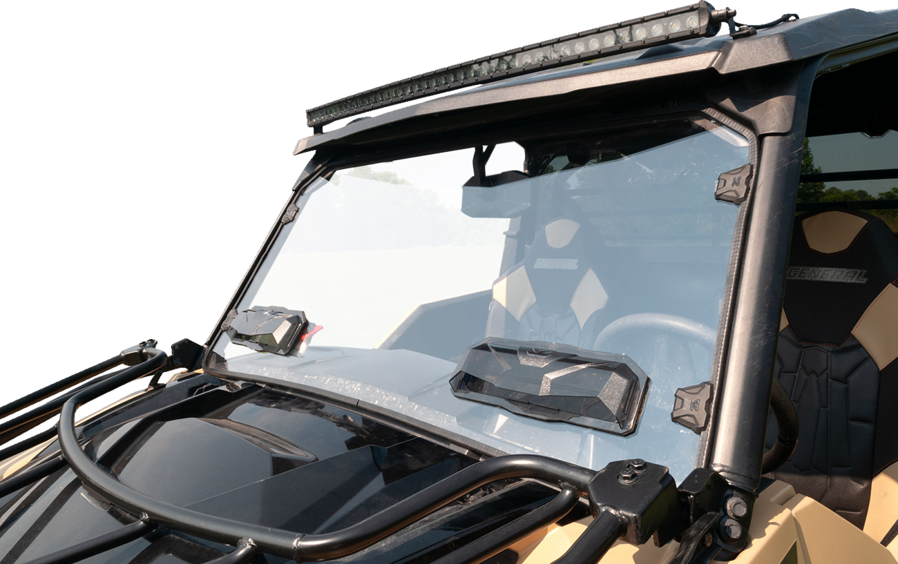 Seizmik Windshield - Vented - General Polaris