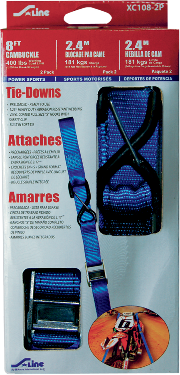 Ancra X-Series 1-1/4" Cam Buckle Tie-Downs
