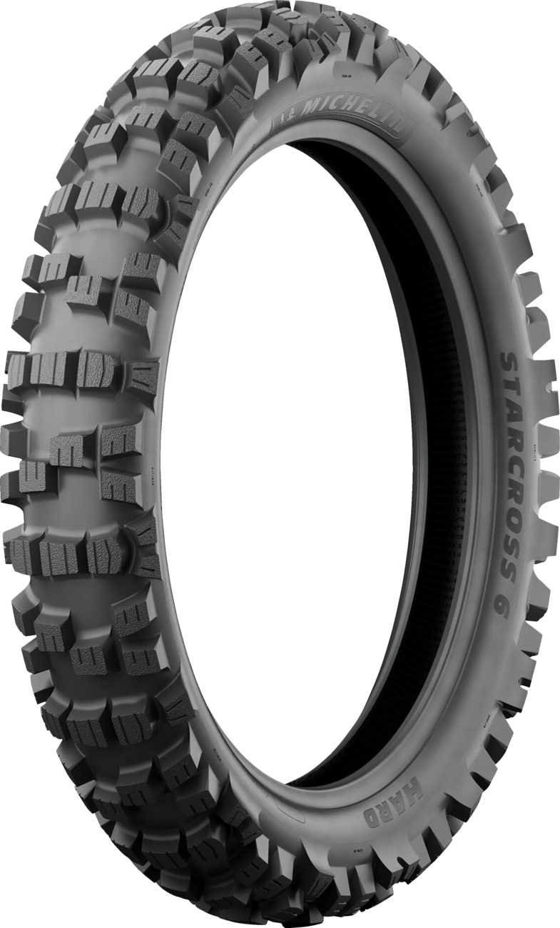 Michelin Tire - StarCross 6 Hard - Rear - 110/90-19 - 62M